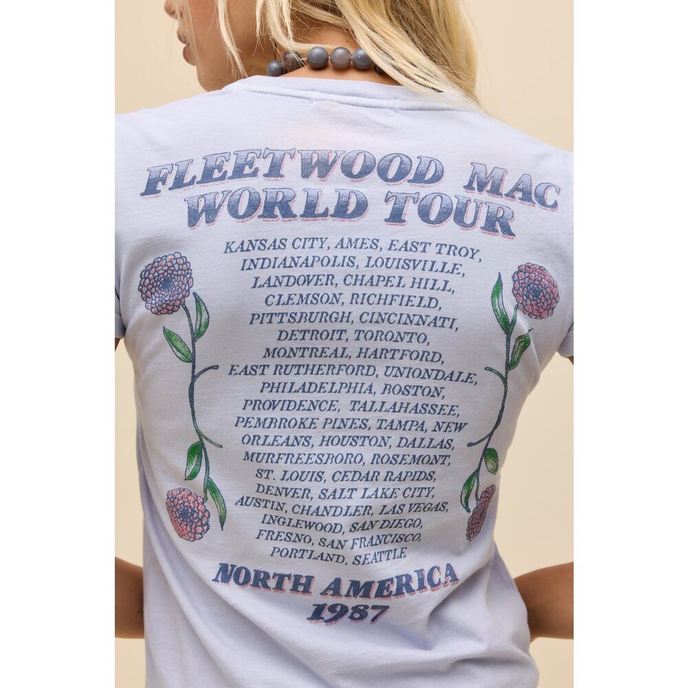 Daydreamer Fleetwood Mac North American Tour 1987 Tee in Lavender Sky S - Picture 4 of 4